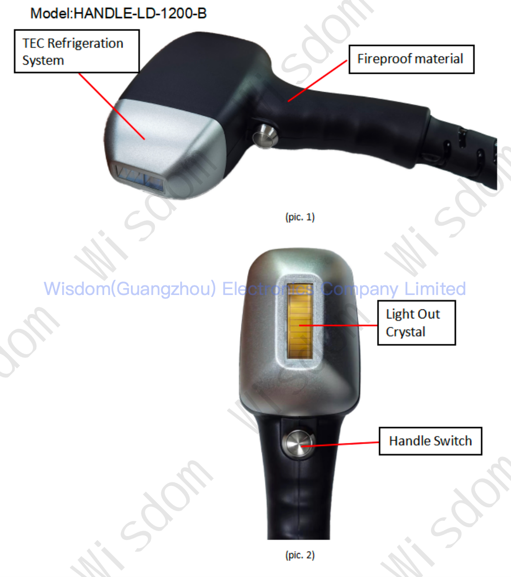 1200W hair removal handle - 1